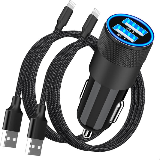 Încărcător auto rapid USB, special pentru Iphone.