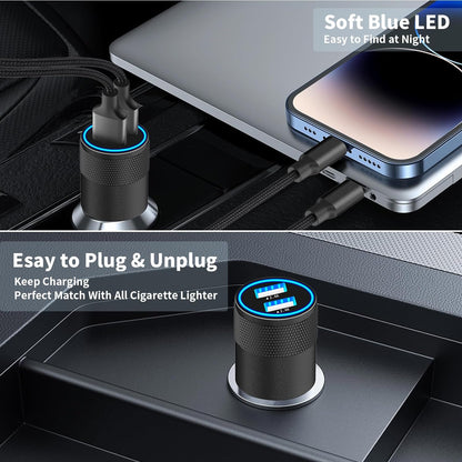 Încărcător auto rapid USB, special pentru Iphone.