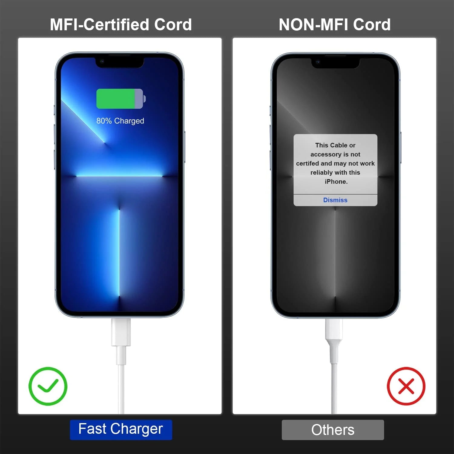 10Ft C to L [Mfi Certified] Usb C Charger,2-Pack Comaptible with Iphone Charger and Fast Charger Iphone and for Iphone Charger 10Ft Cord Compatible with Iphone 14/13/12