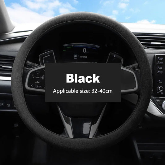 Car Silicone Steering Wheel Cover Summer Universal Elastic Glove Cover Texture Soft Multi Color Auto Decoration DIY Accessories